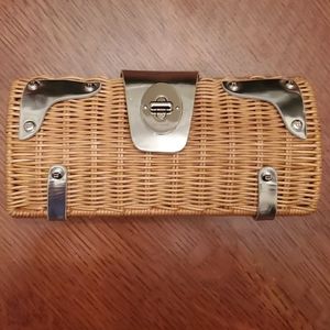 Kate Spade wicker clutch